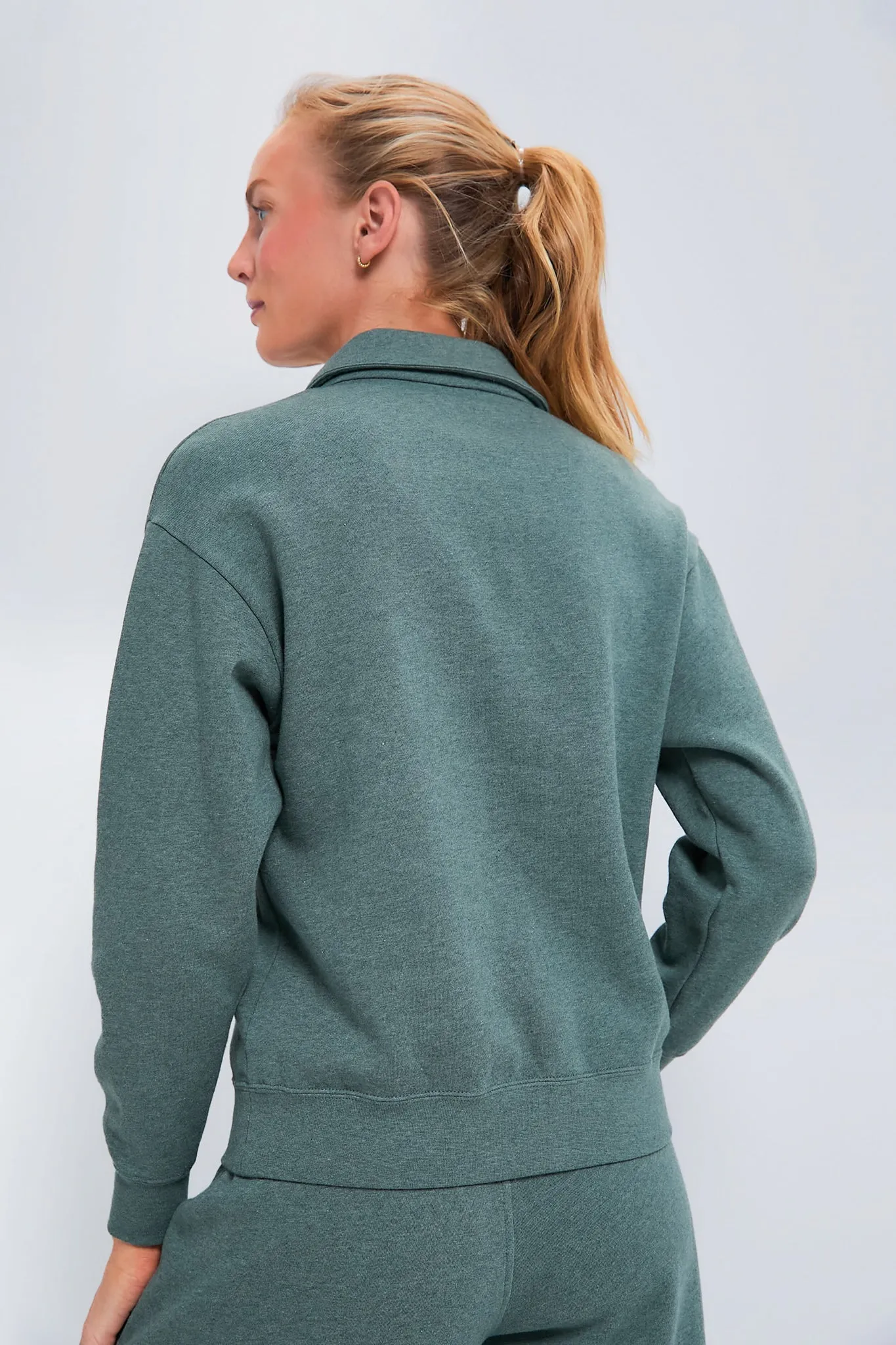 Heathered Green Perry Pullover