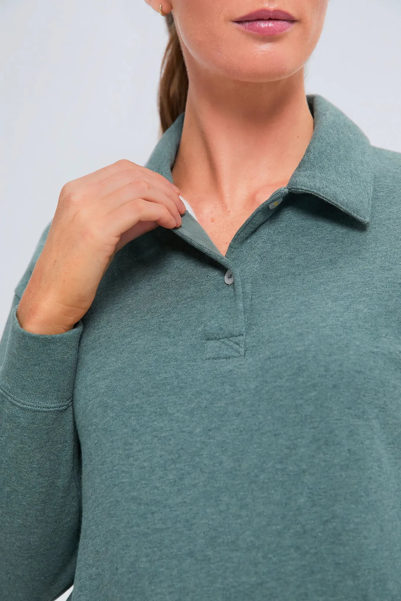 Heathered Green Perry Pullover