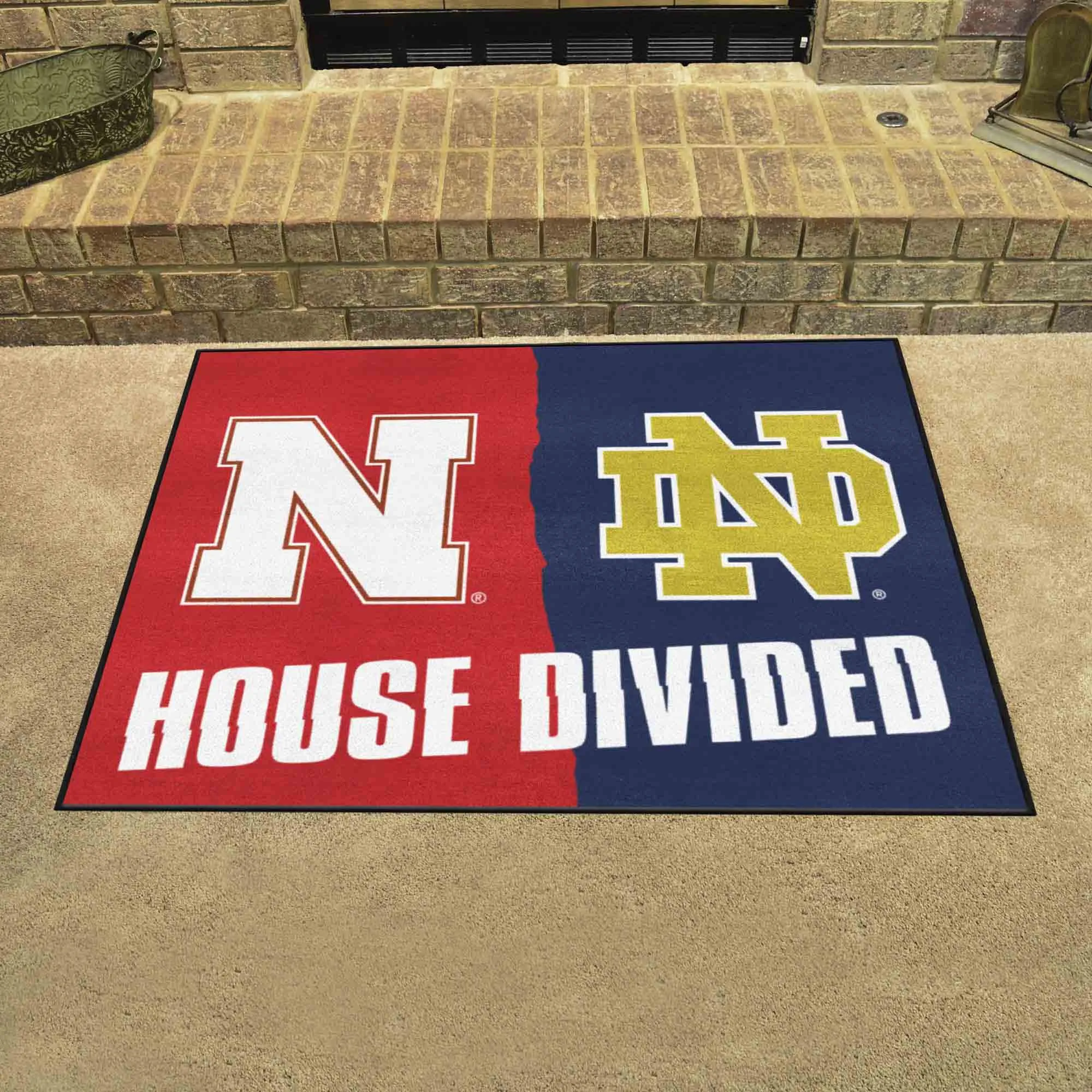 House Divided - Nebraska / Notre Dame House Divided House Divided Rug - 34 in. x 42.5 in.