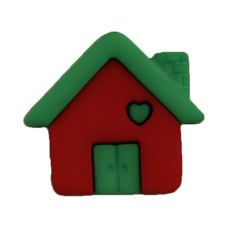 House with Heart Bulk Button