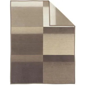 Ibena Granada Luxury Blanket - Beige & Brown