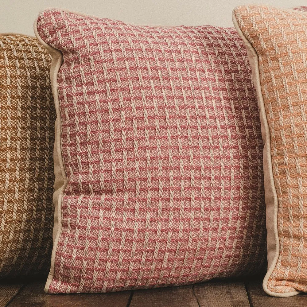 Lattice Texture Woven Cotton Pillows|3 Color Patterns