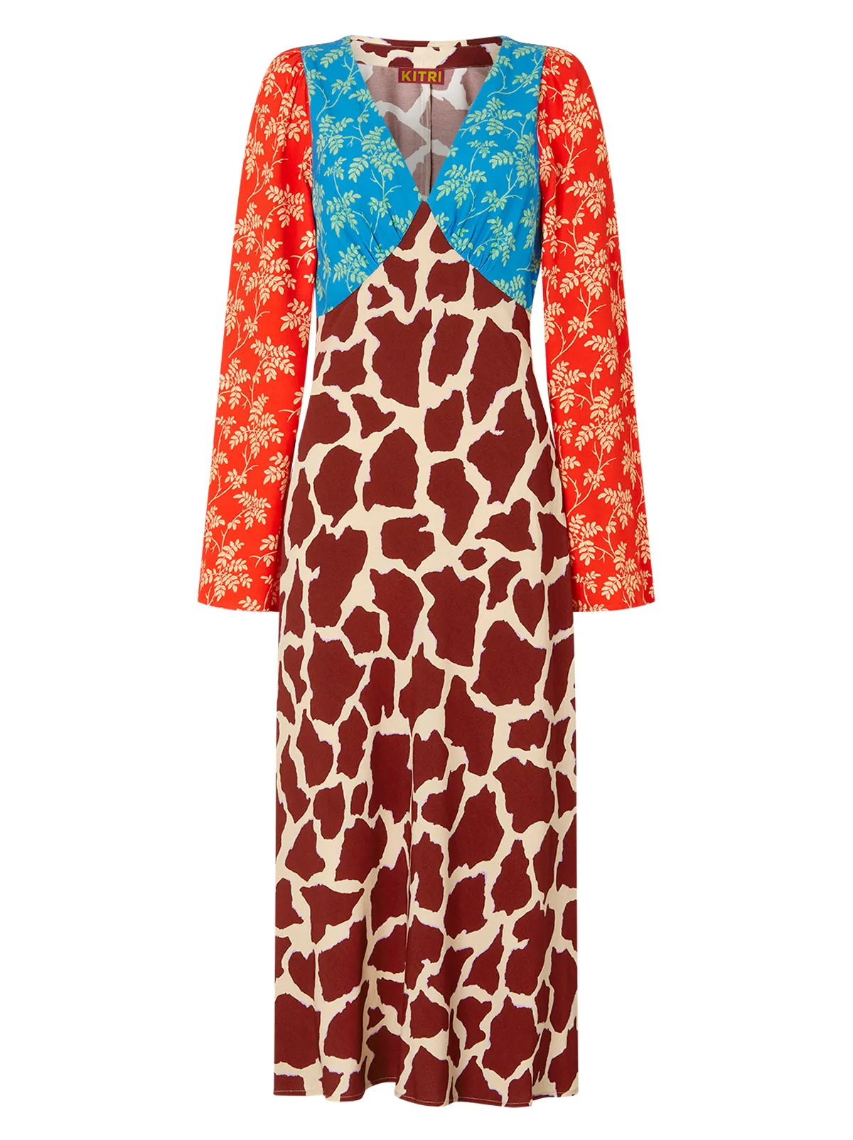 Libby Mixed Animal Print Maxi Dress