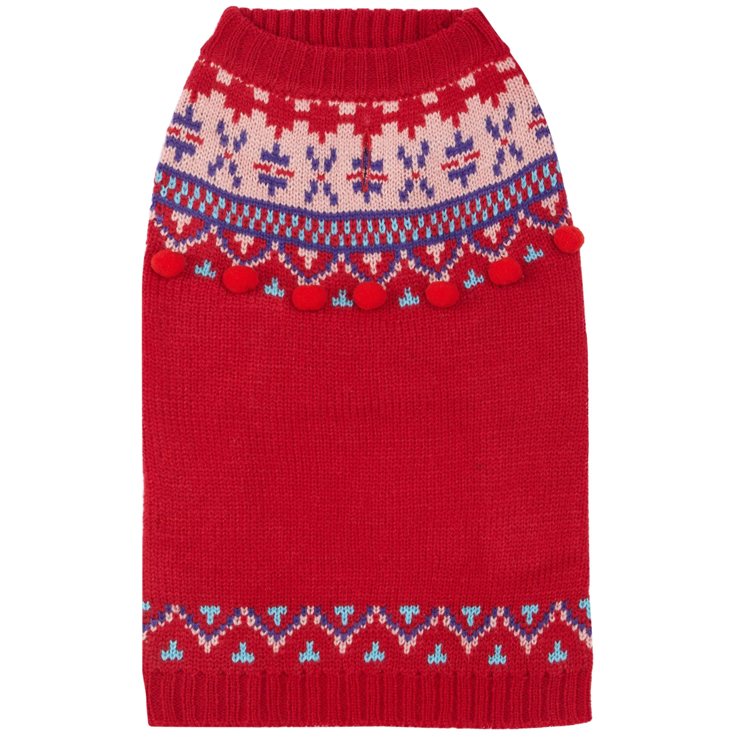 Lopi Dog Sweater in Holiday Red