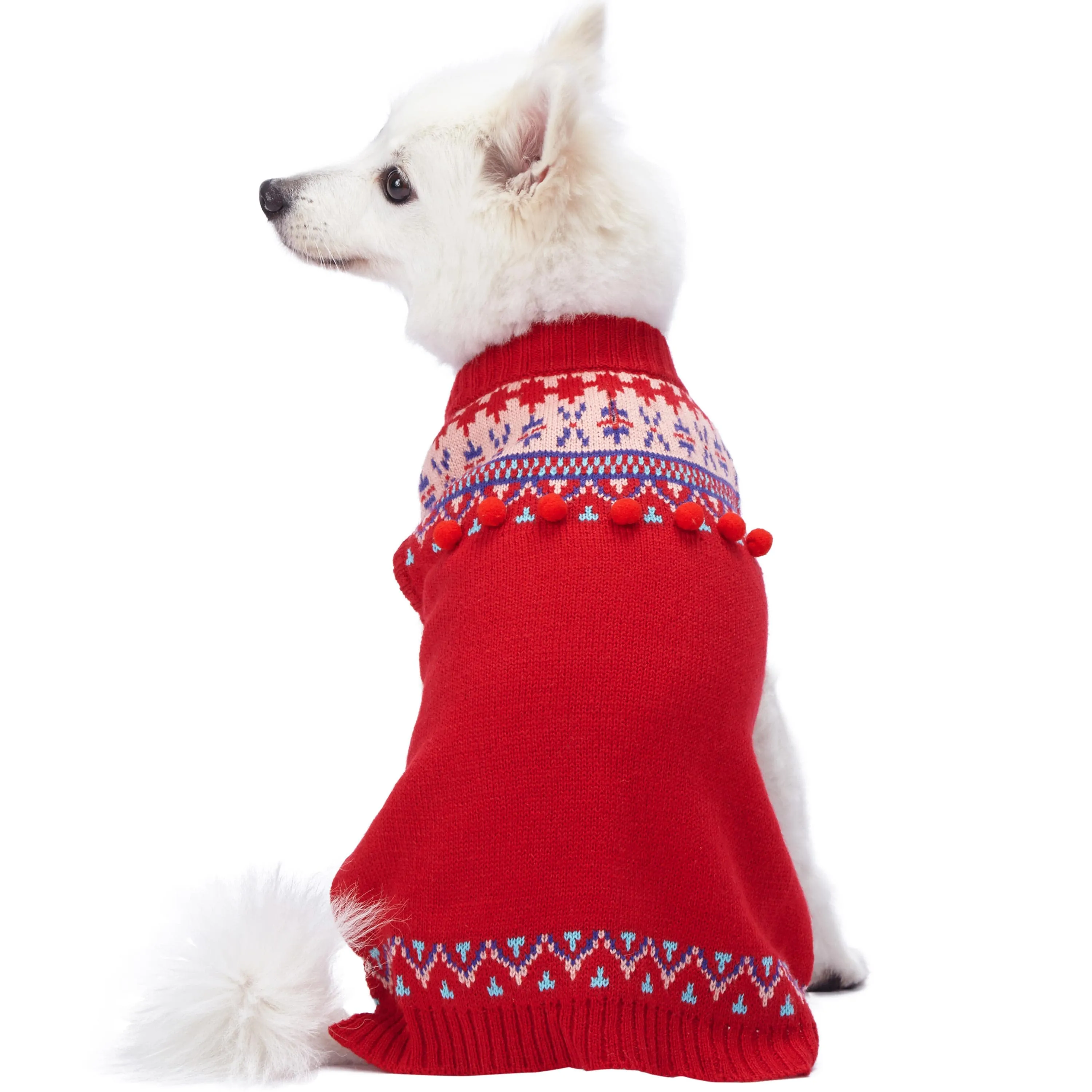 Lopi Dog Sweater in Holiday Red