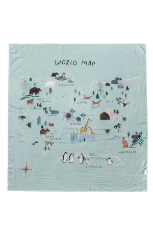 Muslin Swaddle, World Map