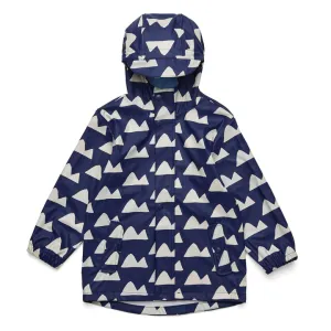 Navy Peak to Peak Raincoat