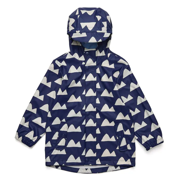 Navy Peak to Peak Raincoat