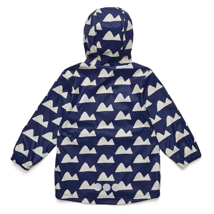 Navy Peak to Peak Raincoat