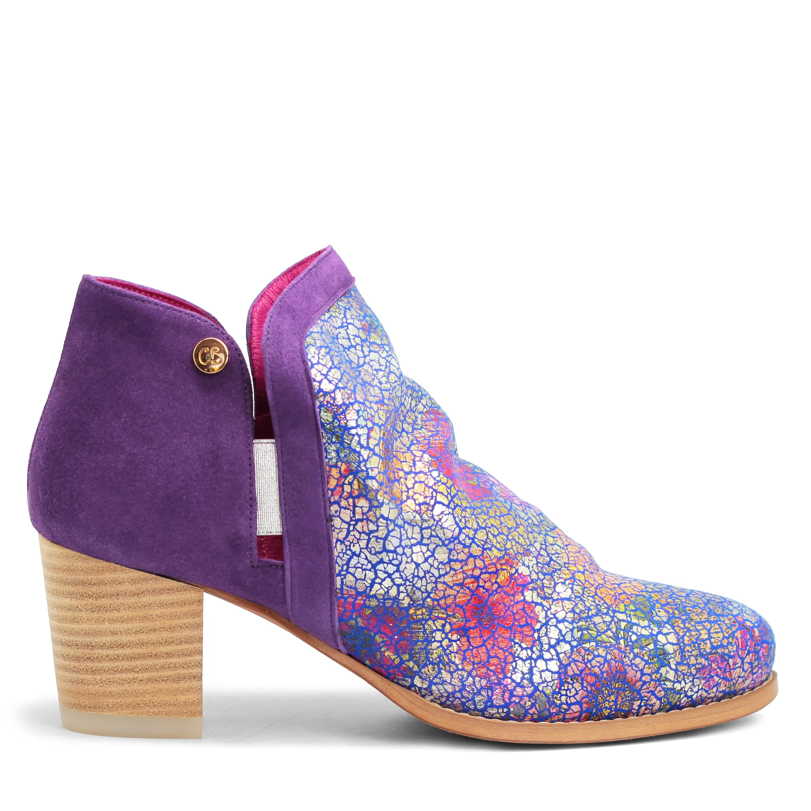 Plume- Purple ankle boot