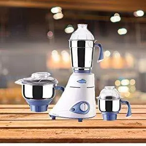 Preethi Blue Leaf Gold 750-Watt Mixer Grinder (White/Blue)