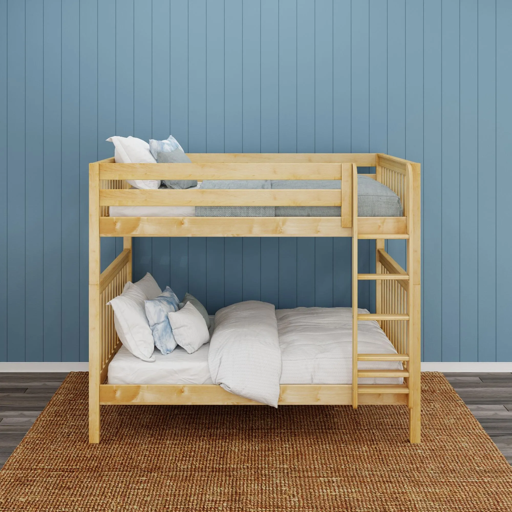 Queen High Bunk Bed with Ladder