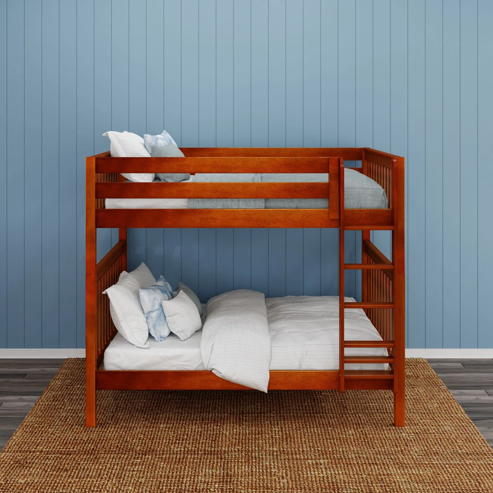 Queen High Bunk Bed with Ladder