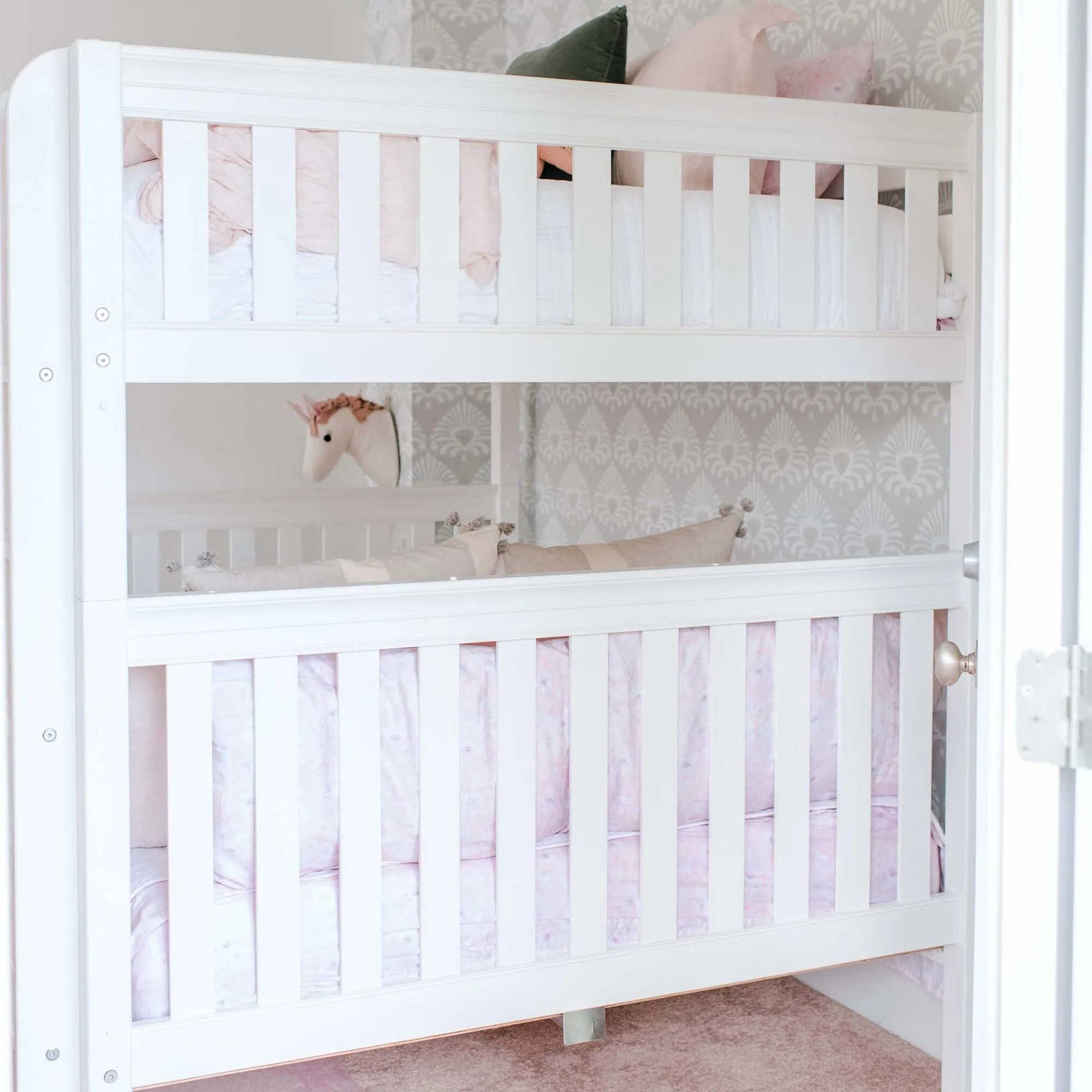 Queen High Bunk Bed with Ladder