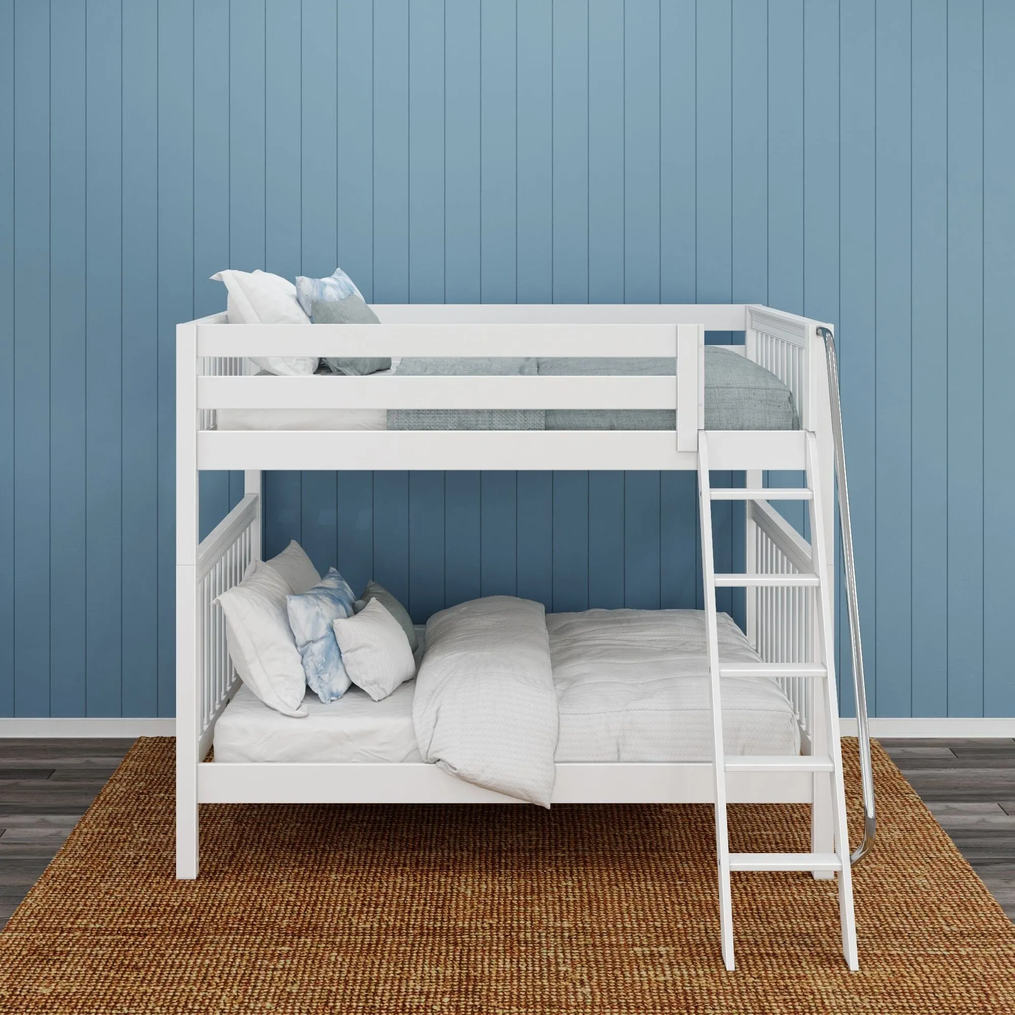 Queen High Bunk Bed with Ladder