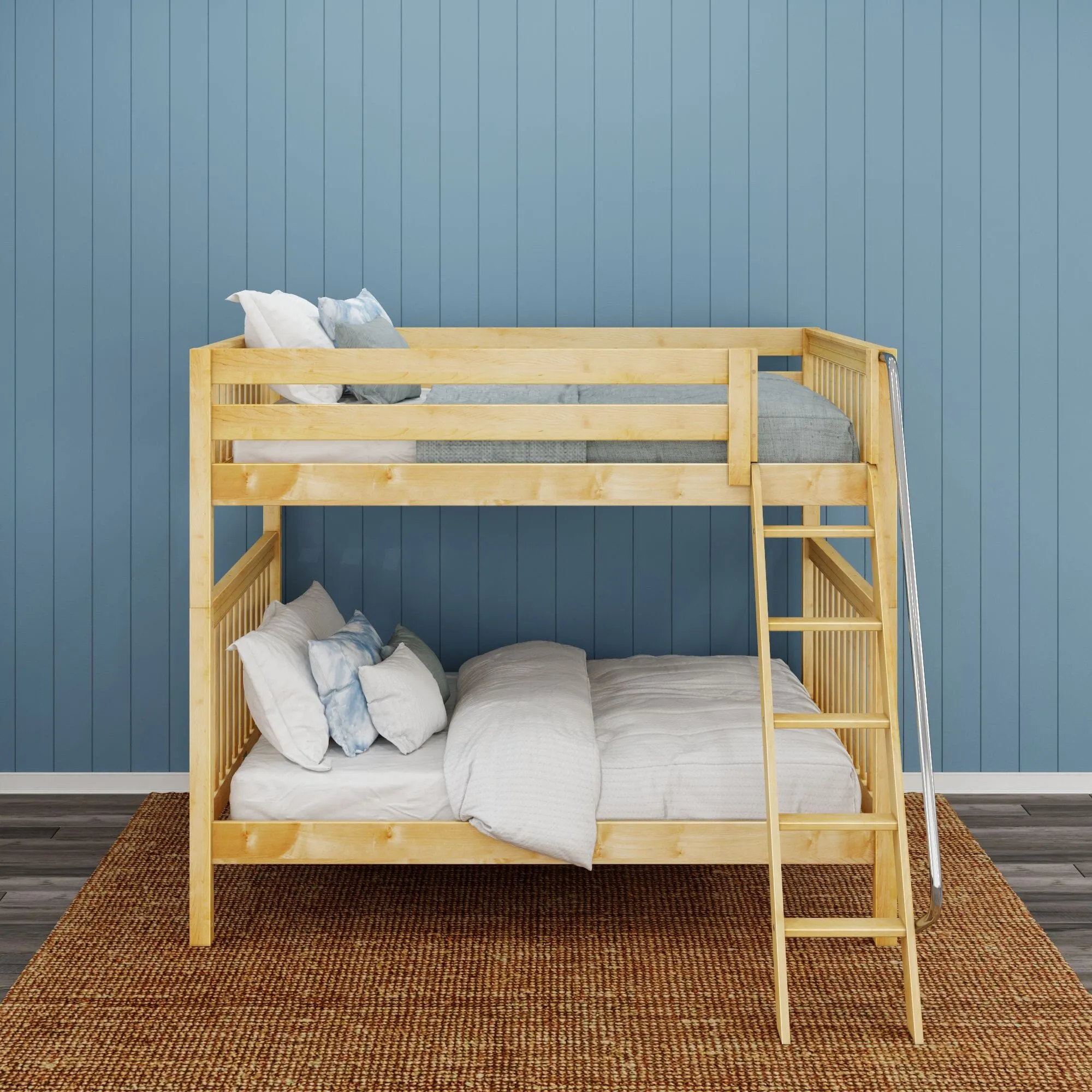 Queen High Bunk Bed with Ladder