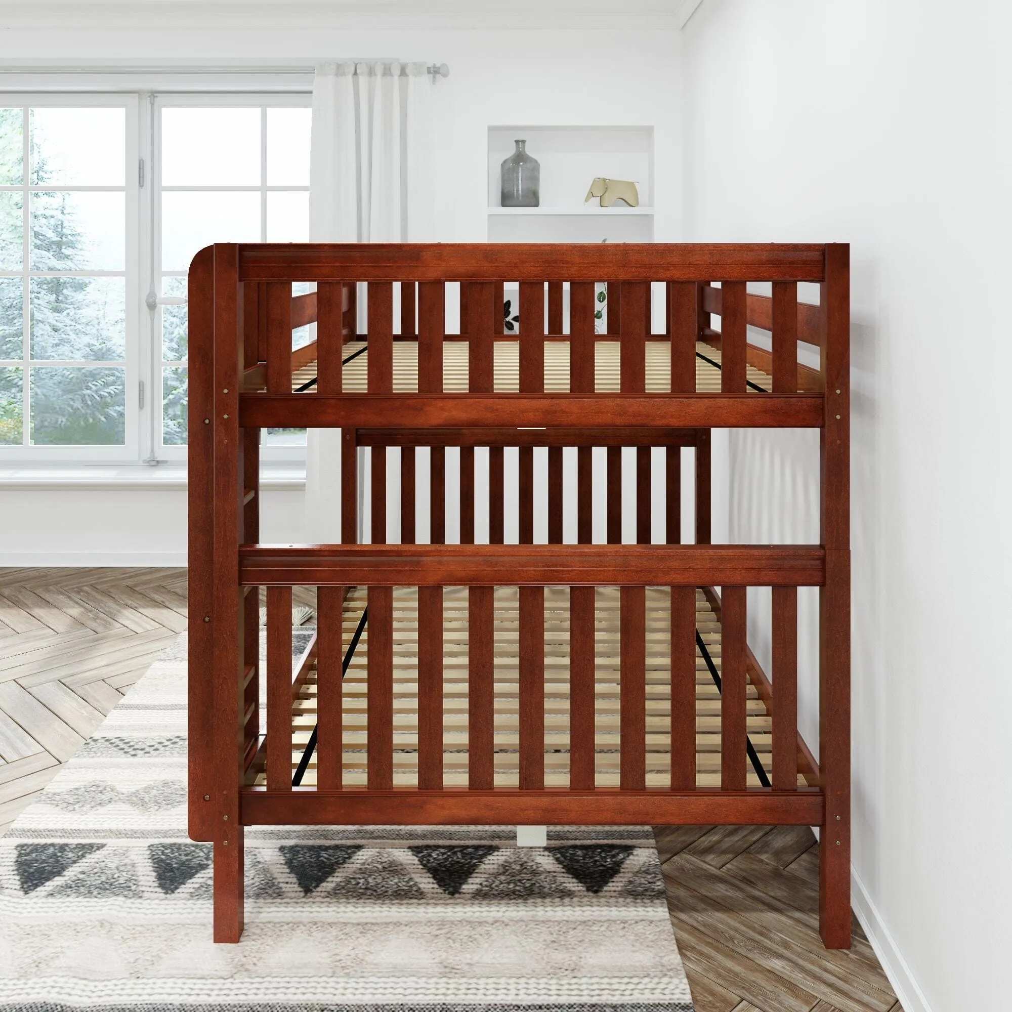 Queen High Bunk Bed with Ladder