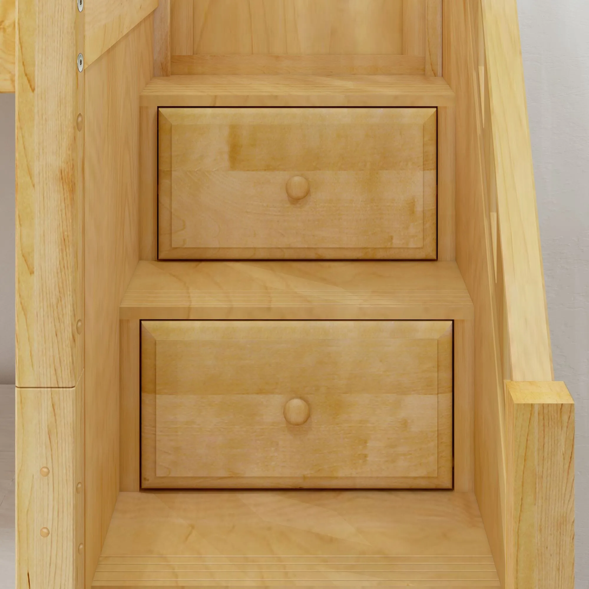 Queen High Bunk Bed with Stairs