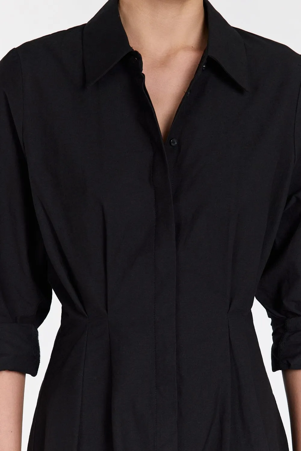 RACHEL BLACK SHIRT MINI DRESS