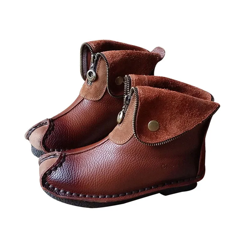 Retro Ethnic Comfortable Short Tube Women's Boots |Gift Shoes