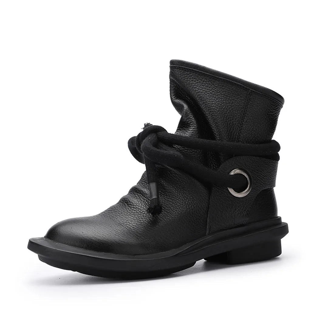 Retro Leather Comfortable Winter Boots | Gift Shoes