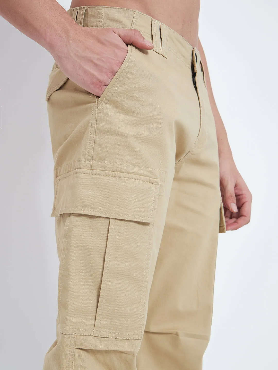 SAINTJONES-CREAM BAGGY CARGO