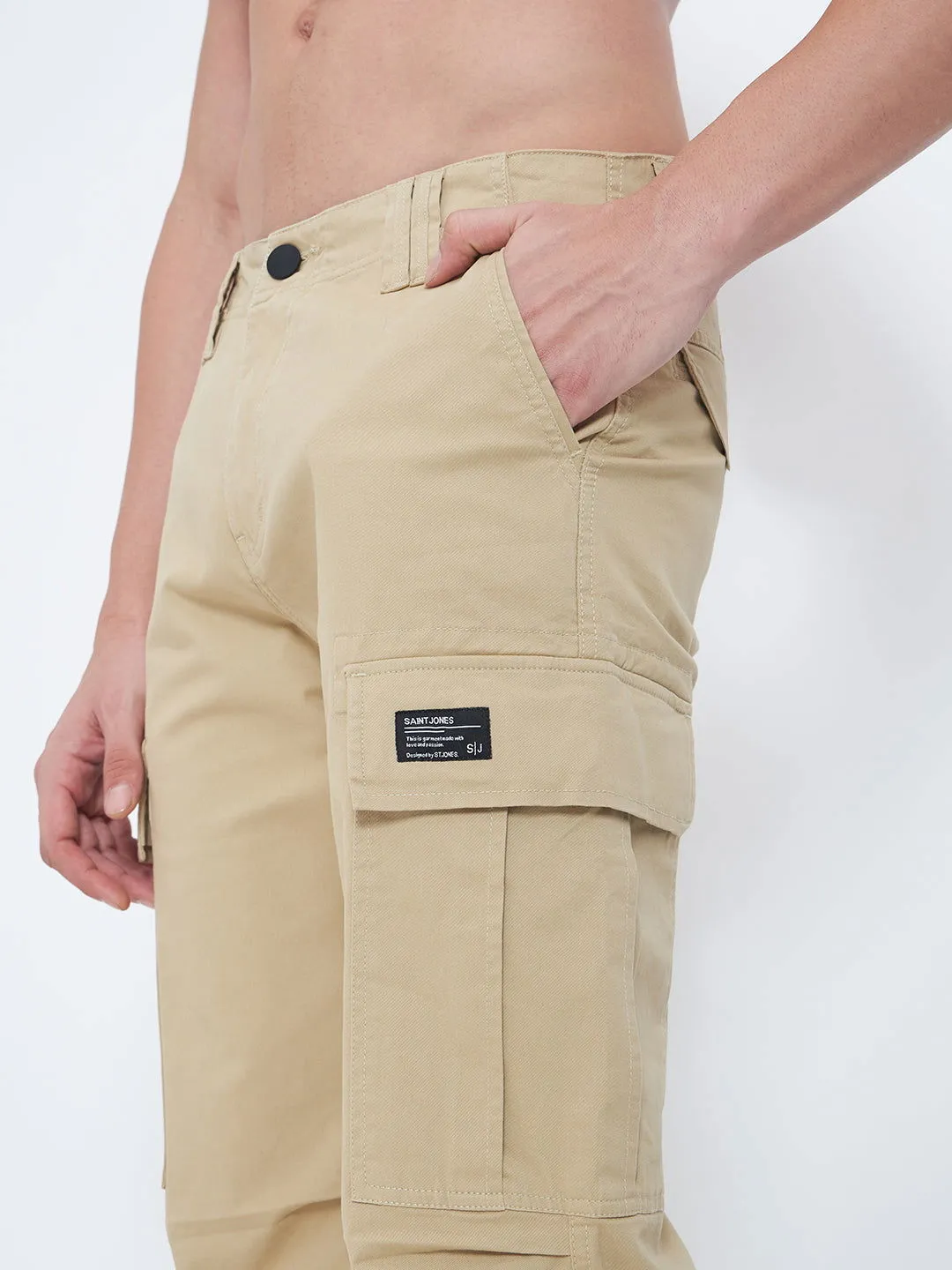 SAINTJONES-CREAM BAGGY CARGO