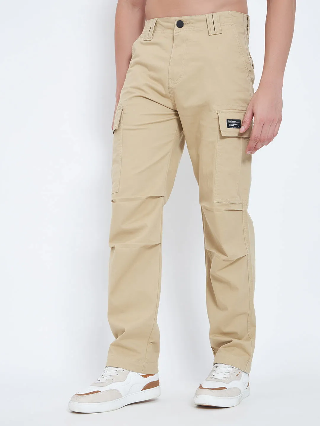 SAINTJONES-CREAM BAGGY CARGO