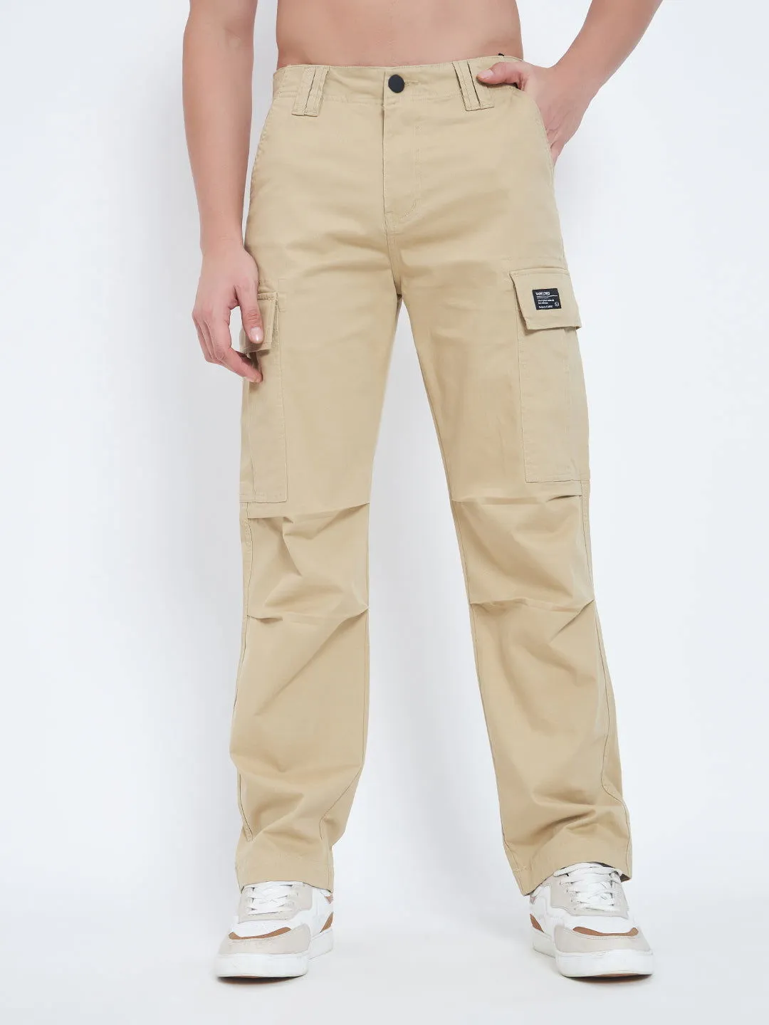 SAINTJONES-CREAM BAGGY CARGO