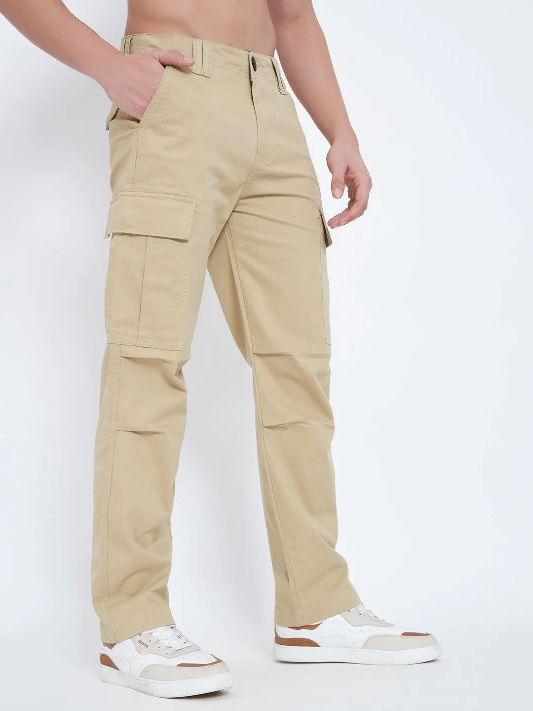 SAINTJONES-CREAM BAGGY CARGO