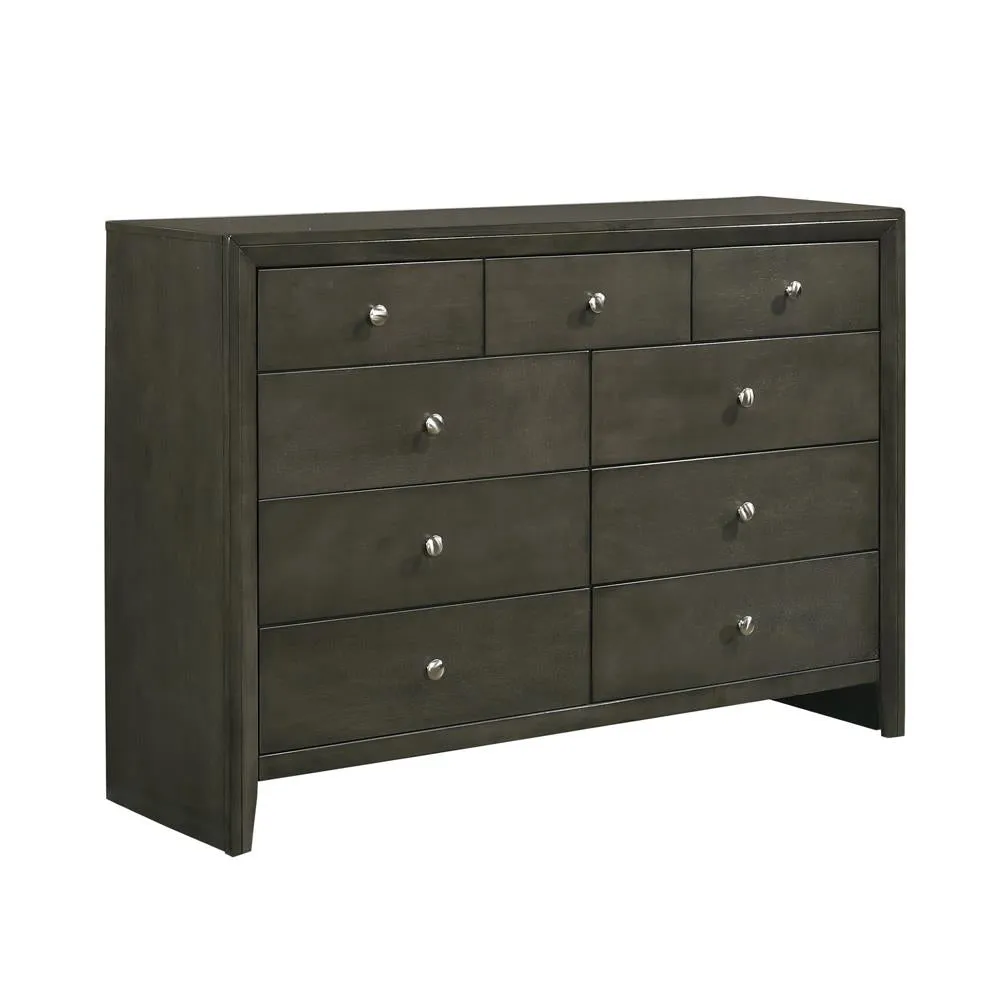 Serenity 9-drawer Dresser Mod Grey