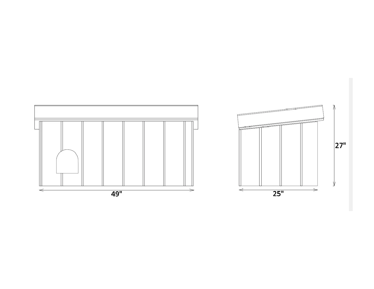 Small Outdoor Dog House Plans DIY Doghouse Puppy Shelter Pet Kennel All Weather