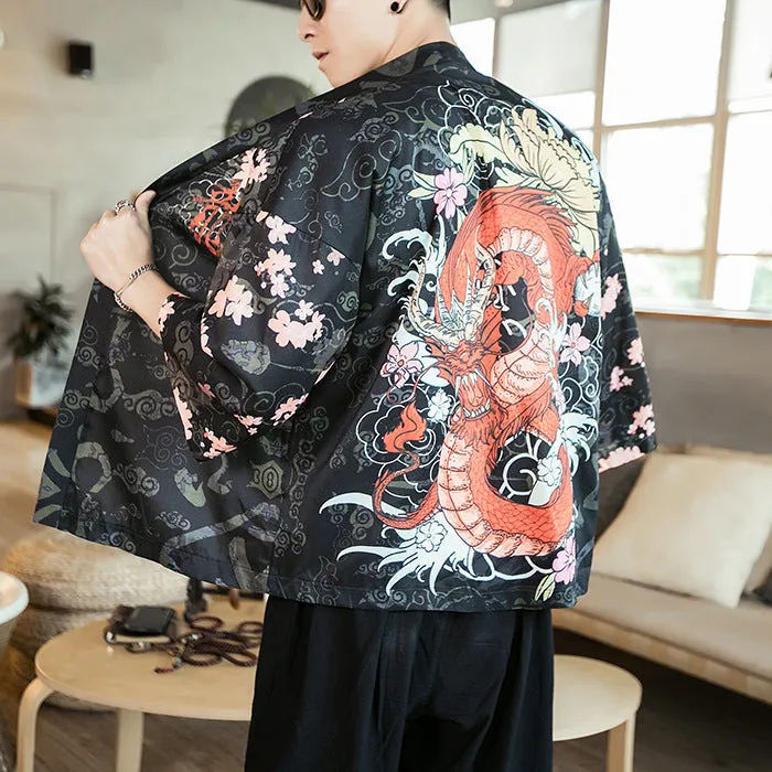 Summer Oriental Swan Thin Cardigan Trendy Plus Size Tops Outerwear