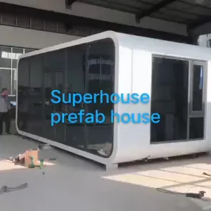 Superhouse 40ft Apple House  for sale  luxury prefab house wholesale prefab house beach villa style under 50k