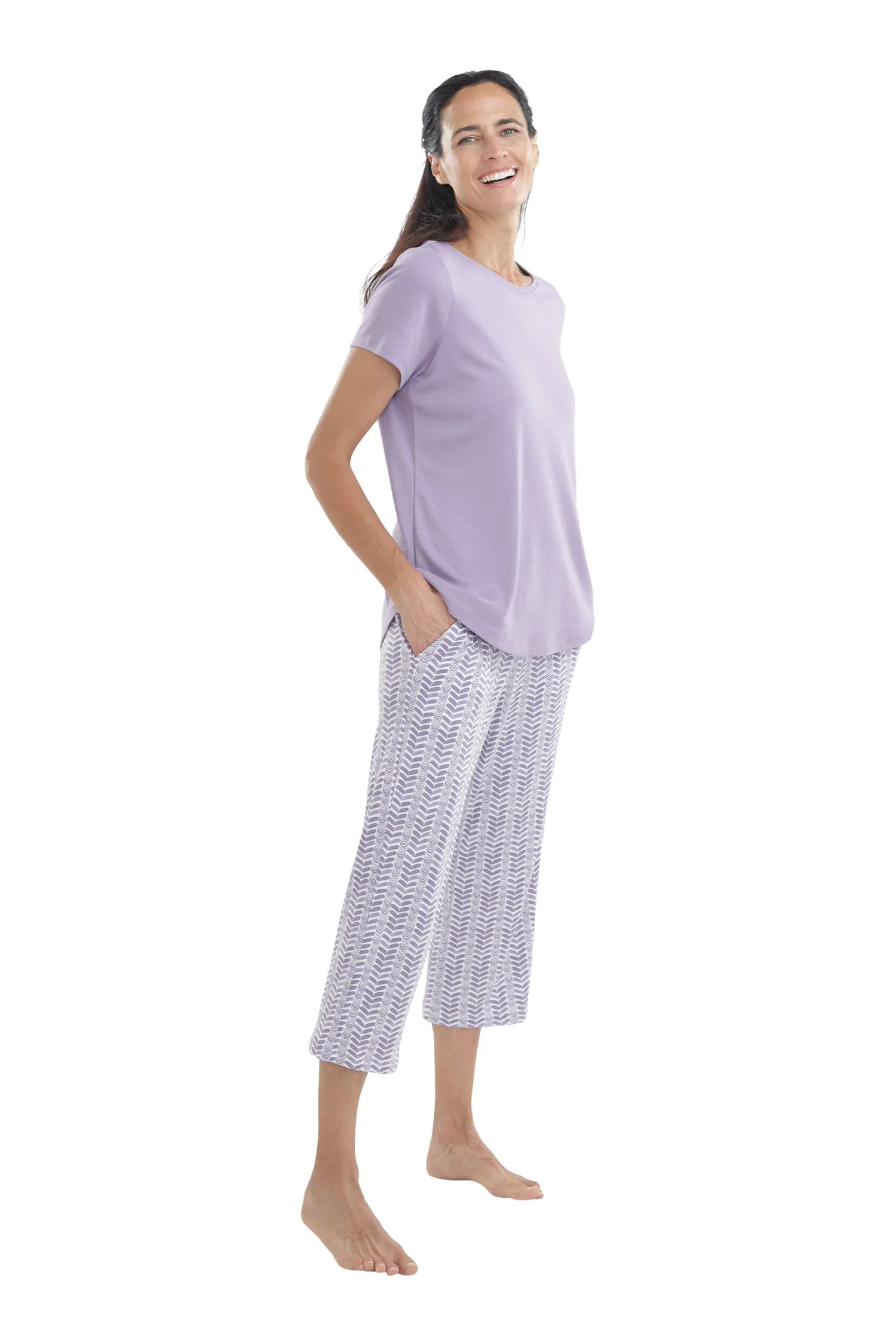 The Peaceful Mind Capri Set in Periwinkle