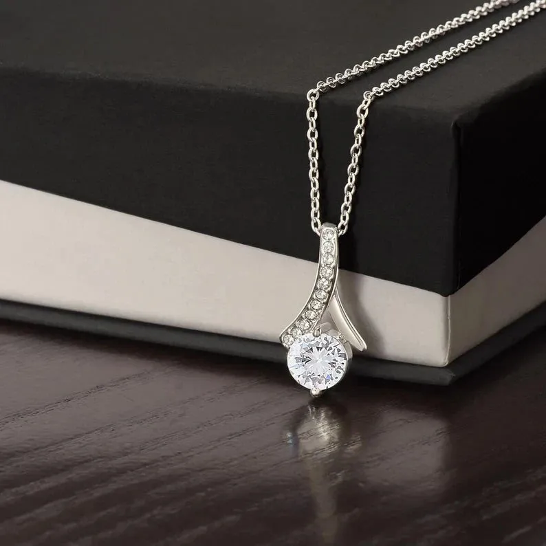 To My Bonus Daughter, Bonus Daughter Gift, Alluring Beauty Necklace