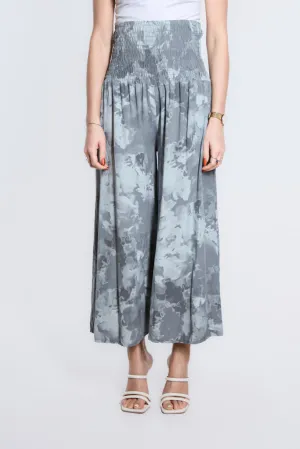 Tonal Splotch Divine Wide Leg Viscose Pant (PL169T)