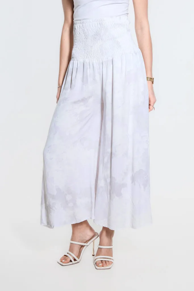 Tonal Splotch Divine Wide Leg Viscose Pant (PL169T)