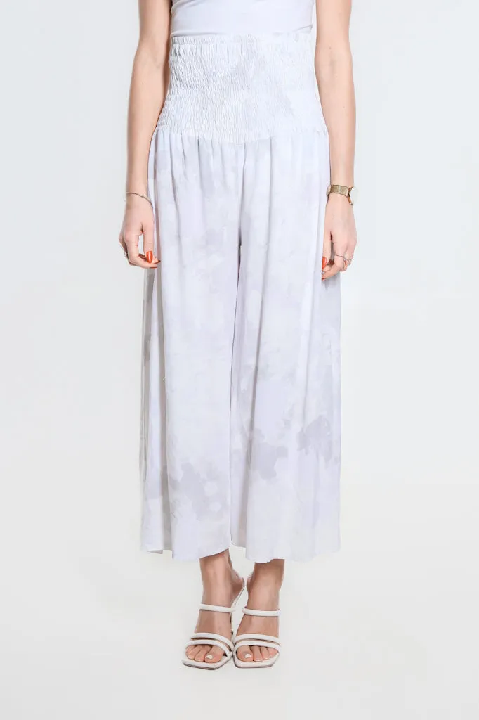 Tonal Splotch Divine Wide Leg Viscose Pant (PL169T)