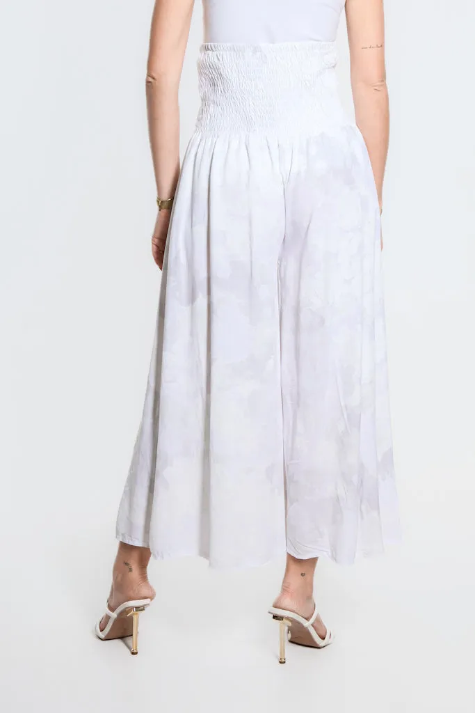 Tonal Splotch Divine Wide Leg Viscose Pant (PL169T)