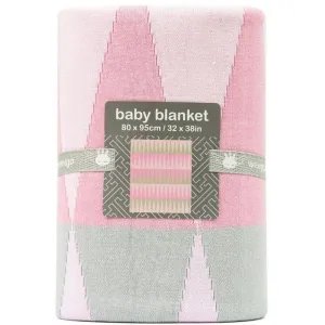 Weegoamigo - Cotton Knitted Blanket - Carousel Pink