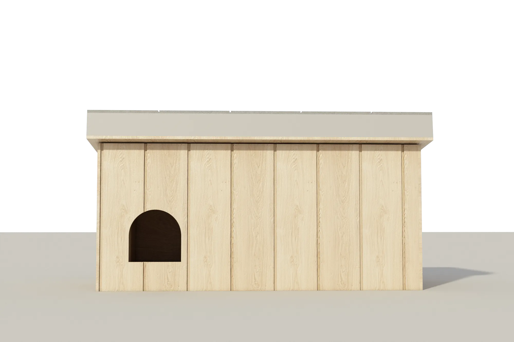 Wooden DIY Dog House Plans - Medium Size Pet Outdoor Shelter Doghouse Kennel Home