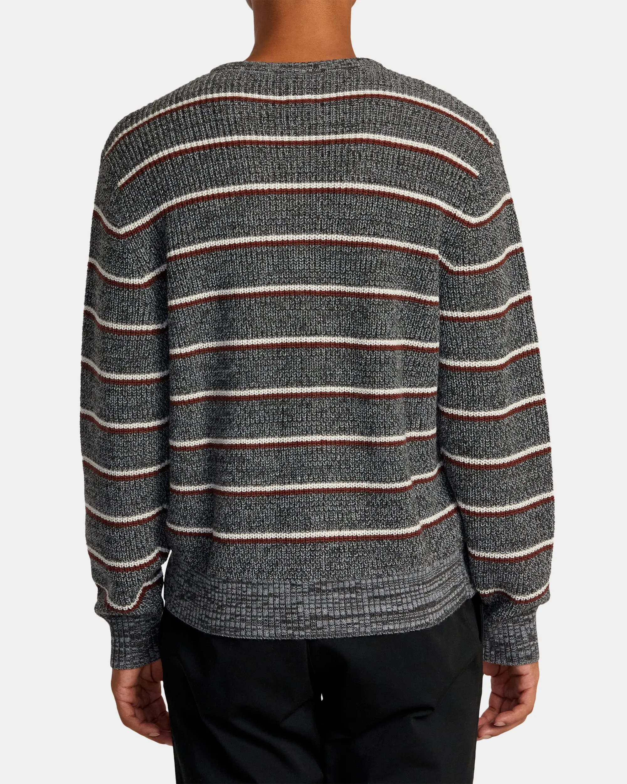 Yalla Stripe Sweater - Grey Noise